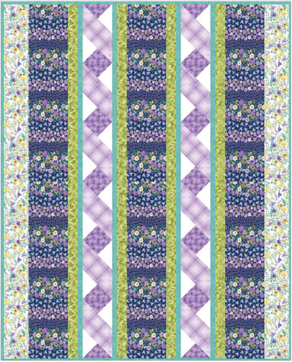 Garden Twist Quilt pattern by Benartex
