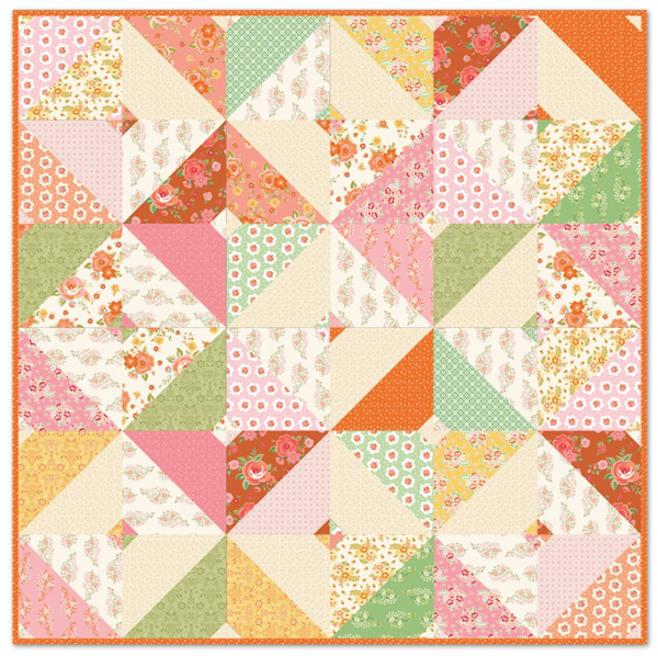 Peach Cobbler Quilt pattern by Riley Blake Designs